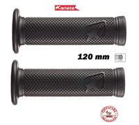 COPPIA MANOPOLE NON FORATE ARIETE MOTO SCOOTER ARIES NERE 120 MM 22/25