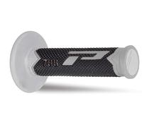 COPPIA MANOPOLE PROGRIP MOTO CROSS TRIPLA DENSITA' grigio/nero/grigio 788-225