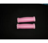 COPPIA MANOPOLE ROSA PER BICICLETTE SPORT, D'EPOCA E VINTAGE