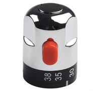 Coppia Manopole Rubinetto Termostatico per Miscelatore | ABS plastico , finitura , marcature bianche temp, include per vite e tappo, per facile installazione
