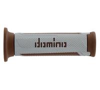 COPPIA MANOPOLE STREET ON ROAD ROAD RACING DOMINO A350 ARGENTO-MARRONE