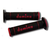 Coppia Manopole Trial Nero/Rosso Domino