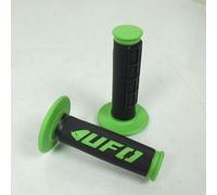 Coppia manopole UFO per moto UFO MX ENDURO MA01823026 Nero Verde