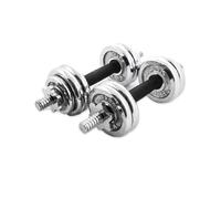 COPPIA MANUBRI DUMBBELL COMPONIBILI TOT 10 KG PESI PALESTRA FITNESS BODYBUILDING