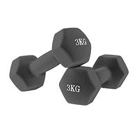 Coppia Manubri Fitness in Casa (2 x 3 kg) Presa antiscivolo Set Pesi per Palestra Aerobica Pilates Yoga