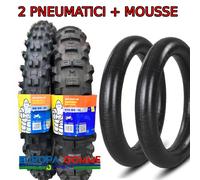 COPPIA MICHELIN 90/90-21 + 140/80-18 70R ENDURO MEDIUM 2 + BIB MOUSSE M14 + M15