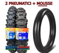 COPPIA MICHELIN 90/90-21 + 140/80-18 70R ENDURO MEDIUM 2 + MOUSSE POSTERIORE