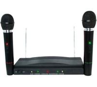 COPPIA MICROFONI SENZA FILI WIRELESS CENTRALINA BICANALI