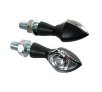 COPPIA FRECCE A LED PER MOTO INDICATORI DI DIREZIONI SCOOTER LENTE BIANCA LAMPA
