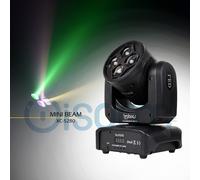 Coppia Mini Testa Mobile Super BEAM 4X10W RGB/W Luci LED Effetto arcobaleno