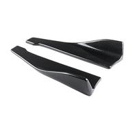 Coppia Minigonne Laterali Universali 48 Cm Paraurti Posteriore Splitter Diffusore Protezione Alette Per BMW E46 E90 F10 Per A4 B8 Per Q5 Gonna Laterale Estension(Carbon Fiber Look)