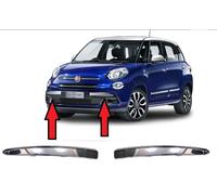 Coppia Modanatura fascia cromata paraurti anteriore FIAT 500L 2017 kit 2 pezzi