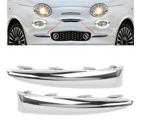 Coppia Modanatura Parafango Anteriore Chrome Per Fiat 500 735642306 E 735642307