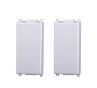 COPPIA MODULO FALSO POLO COPRITASTO 1P BIANCO COMPATIBILE CON VIMAR SERIE PLANA - ETTROIT