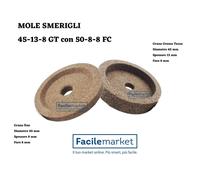Coppia mole smerigli per affettatrice 45-13-8 GT con 50-8-8 FC
