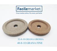 COPPIA MOLE SMERIGLIO AFFILATOIO AFFILA LAMA Ø52-8-10mm/ Ø40-8-10mm