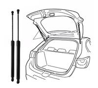 Coppia Molle A Gas Pistoni Ammortizzatori Cofano Posteriore per Suzuki SX4 S-Cross 2013-2020(OEM# 8185061M00)-47.2cm, Portellone Baule Bagagliaio Ammortizzatori cofano posteriore