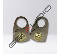 Coppia Morsetti Batteria Auto | Gs Audio (+/-) ottone nichelato