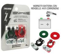 Morsetti Batteria Auto con Rondelle Anti Corrosione Elettrico Auto Zim&Mann
