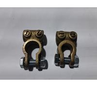 Coppia morsetti batteria in ottone per Fiat 500 A - B - C, Topolino. [1139.23]