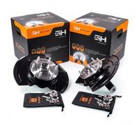 Coppia Mozzi Fuselli Ruota Completa Anteriore Destro+Sinistro GH-283017H/V