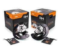 Coppia Mozzi Fuselli Ruota Completa Anteriore Destro+Sinistro GH-283203H/V