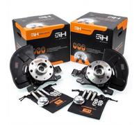 Coppia Mozzi Fuselli Ruota Completa Anteriore Destro+Sinistro GH-283640H/V