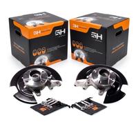 Coppia Mozzi Fuselli Ruota Completa Anteriore Destro+Sinistro GH-283999CH/V