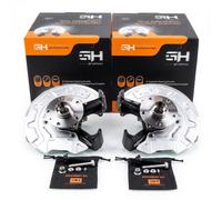 Coppia Mozzi Fuselli Ruota Completa Anteriore Destro+Sinistro GH-289964H/V