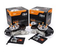 Coppia Mozzi Fuselli Ruota Completa Anteriori per Opel ASTRA J P10 /91mm/