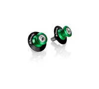 COPPIA NOTTOLINI CAVALLETTO M10x1.25 MOTO SUPPORTI ALLUMINIO ALZAMOTO VERDE
