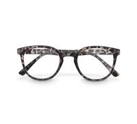 Coppia occhiali, plastica riciclata, mezzo marrone opaco, + 1,0 dpt