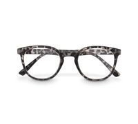 Coppia occhiali, plastica riciclata, mezzo marrone opaco, + 1,5 dpt