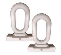 Coppia occhielli tenda da sole mod. roma occhioli ganci ricambi accessori bianco