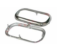 Coppia Ottone Cromo Anteriore Parcheggio Luce Surround Lunetta Land Master