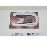COPPIA PAIO PARAMANI UNIVERSALI MOTO SCOOTER ENDURO CROSS BIANCHI PLASTICA