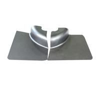 Coppia pannelli laterali posteriori neri dx e sx per porta Fiat 500 F R d'epoca