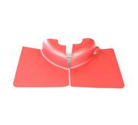 Coppia pannelli laterali posteriori rossi dx e sx per porta Fiat 500 F R d'epoca