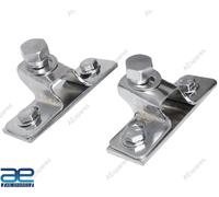 Coppia Parabrezza Perno Supporto + Piastra Per Willys 41-64 MB Gpw CJ 2A Jeep