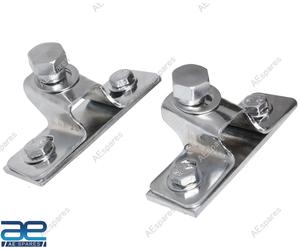 Coppia Parabrezza Perno Supporto + Piastra Per Willys 41-64 MB Gpw CJ 2A Jeep