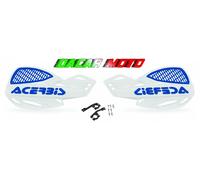 COPPIA PARAMANI AZZURRO UNIKO VENTILATO + KIT MONTAGGIO UNIVERSALI MOTO ACERBIS
