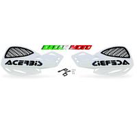 COPPIA PARAMANI BIANCO UNIKO VENTILATO+KIT MONTAGGIO UNIVERSALI MOTO ACERBIS