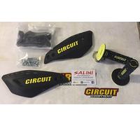 Coppia Paramani CARBON VECTOR CIRCUIT Giallo Manopole JUPITER Moto Cross Enduro