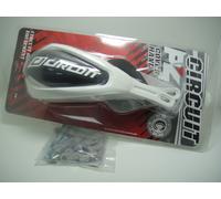 COPPIA PARAMANI CIRCUIT P4 UNIVERSALE ATTACCO MANUBRIO 28 BIANCO NERO PM022-221