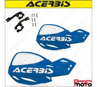 COPPIA PARAMANI CROSS ACERBIS MX UNIKO VENTED UNIVERSALI BLU + KIT MONTAGGIO
