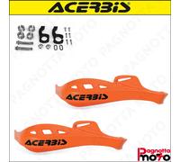 COPPIA PARAMANI CROSS ACERBIS RALLY PROFILE UNIVERSALI ARANCIONE + KIT MONTAGGIO