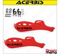 COPPIA PARAMANI CROSS ACERBIS RALLY PROFILE UNIVERSALI ROSSO + KIT MONTAGGIO
