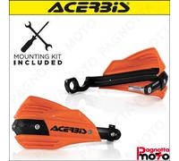 COPPIA PARAMANI CROSS ACERBIS X FACTOR UNIVERSALI ARANCIONE + KIT MONTAGGIO