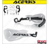 COPPIA PARAMANI CROSS ACERBIS X FACTORY UNIVERSALI BIANCO NERO + KIT MONTAGGIO