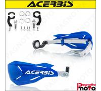 COPPIA PARAMANI CROSS ACERBIS X FACTORY UNIVERSALI BLU BIANCO + KIT MONTAGGIO